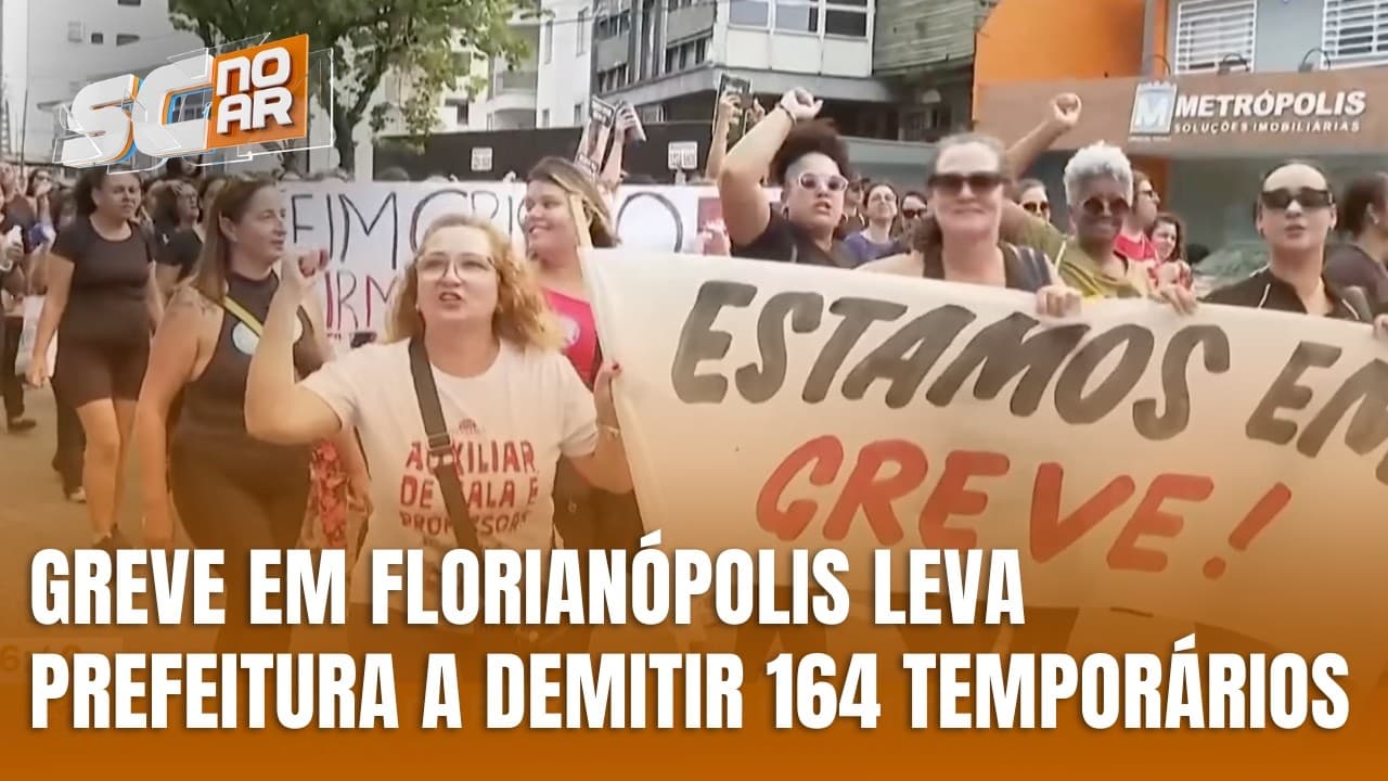 Greve de servidores afeta unidades de saúde e escolas na Grande Florianópolis