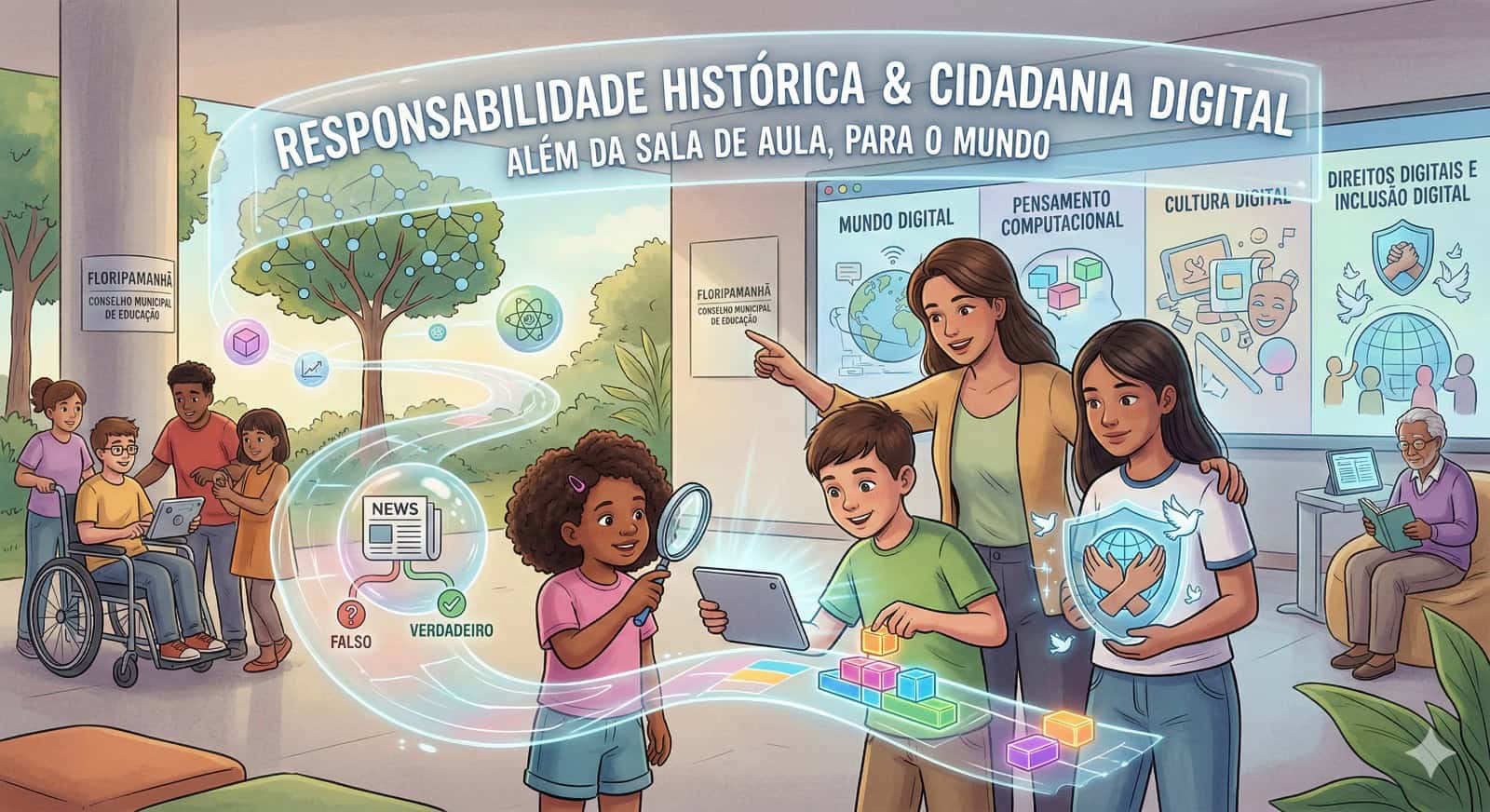 Iniciativa da FloripAmanhã contribui para aprovação da Política Municipal de Educação Digital e Midiática em Florianópolis