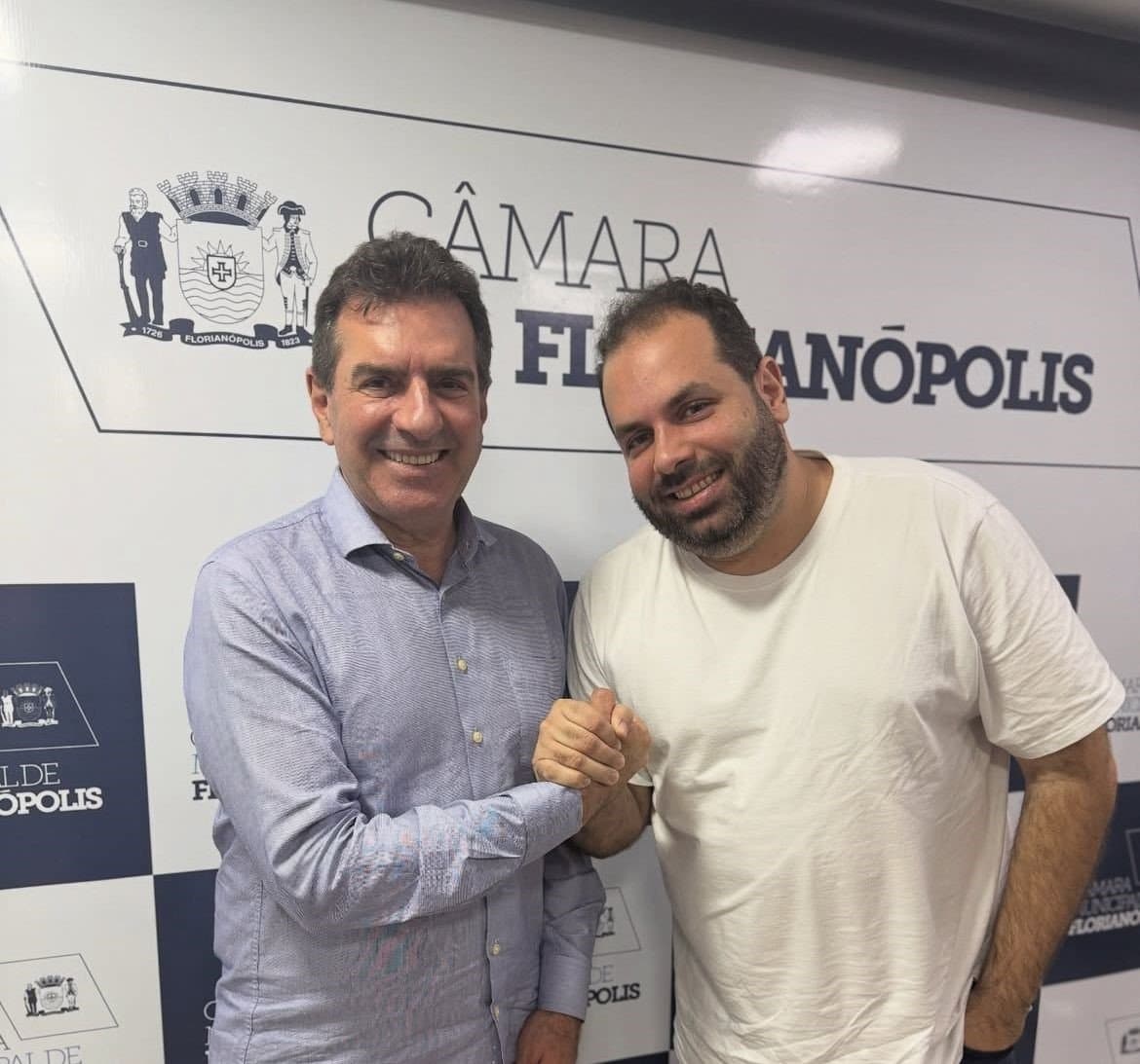 Presidente da Câmara de Florianópolis, João Cobalchini, cumpre agenda em Tubarão